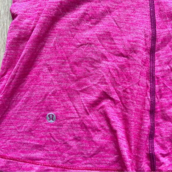 Lululemon Run For Gold Tank Hot Pink Magenta Running Tank Top Sports Bra Size 8 - Picture 12 of 13